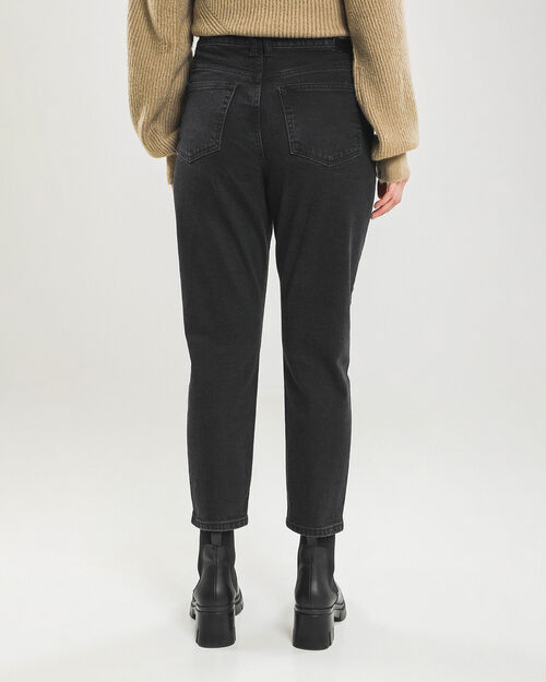 Jeans Mom Fit Negro